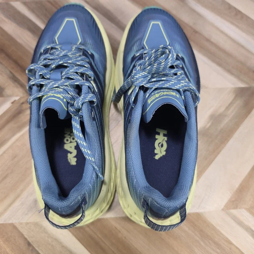 Hoka One One Speedgoat 4 Shoes Women's Size 6.5 Blue Trail Running Sneakers
